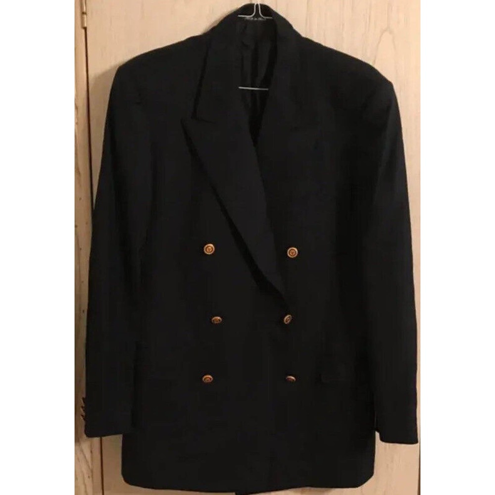 ReDa Marco Azzali Blazer Sport coat Jacket 54L Italian Black Wool. Blazer Only